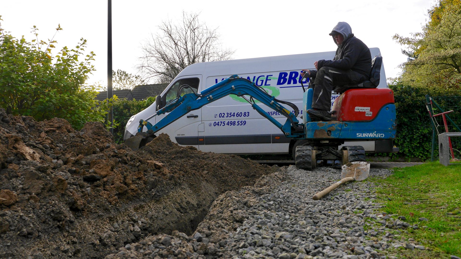 travaux egouttage Waterloo